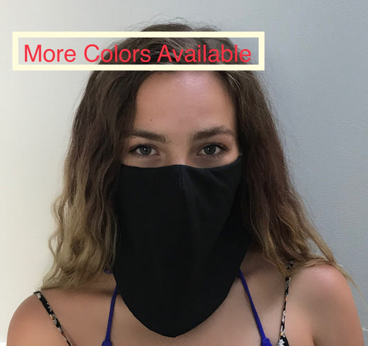 Veil open bottom face mask, Three layer protection, cool, comfortable and breathable. 8 Fabric Options. 100% Cotton. Washable. Made in USA