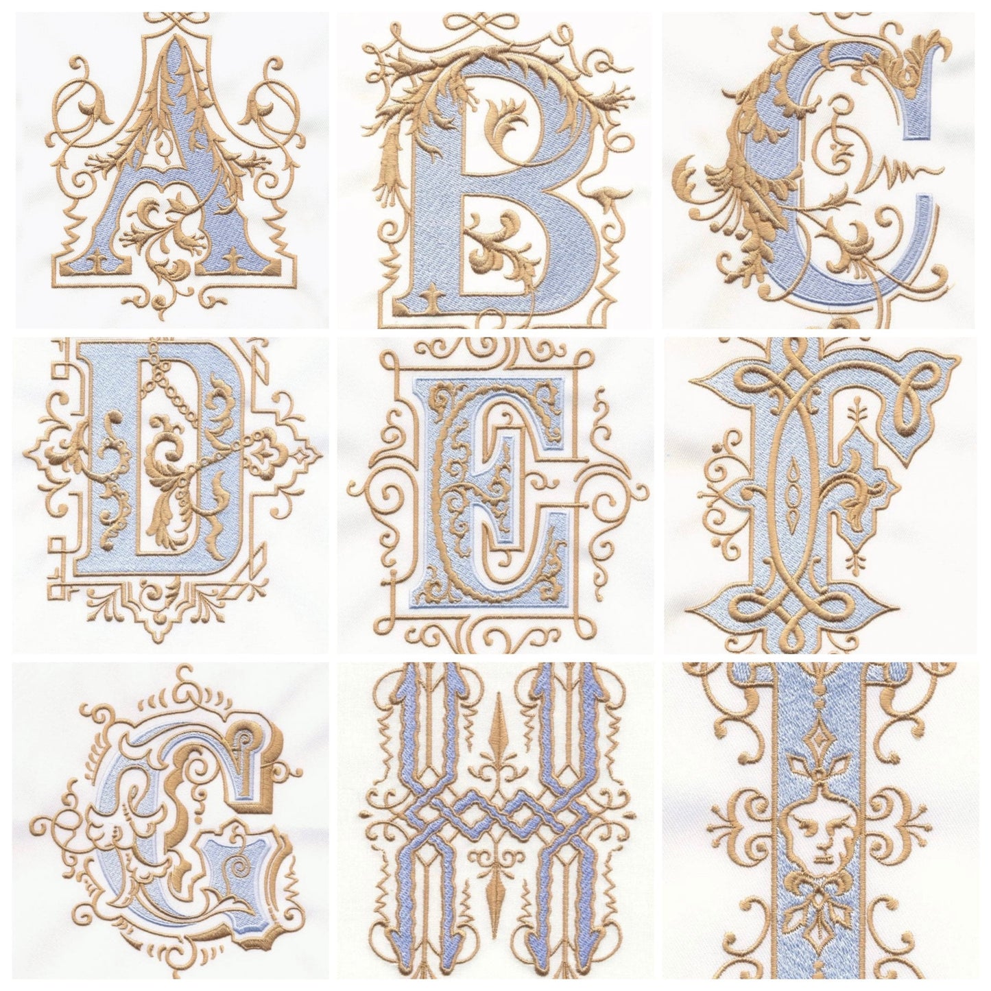 Embroidered Monogram Guest Hand Towel. Beautiful Monogram Letter With Scrolling. Choice of Color Combination