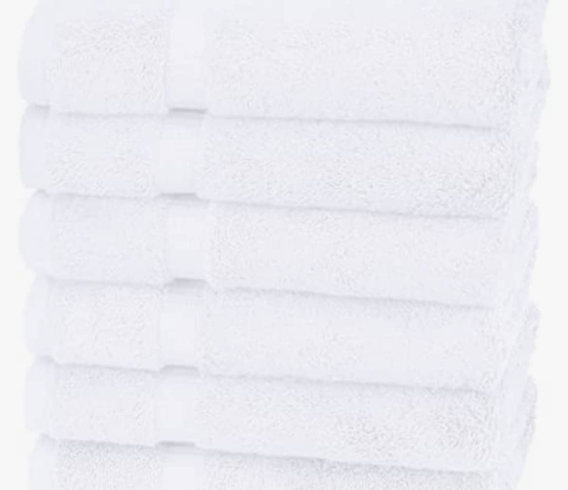 Give Thanks Fall Embroidered Bath Towels. 100% Cotton Hand or Fingertip Towel