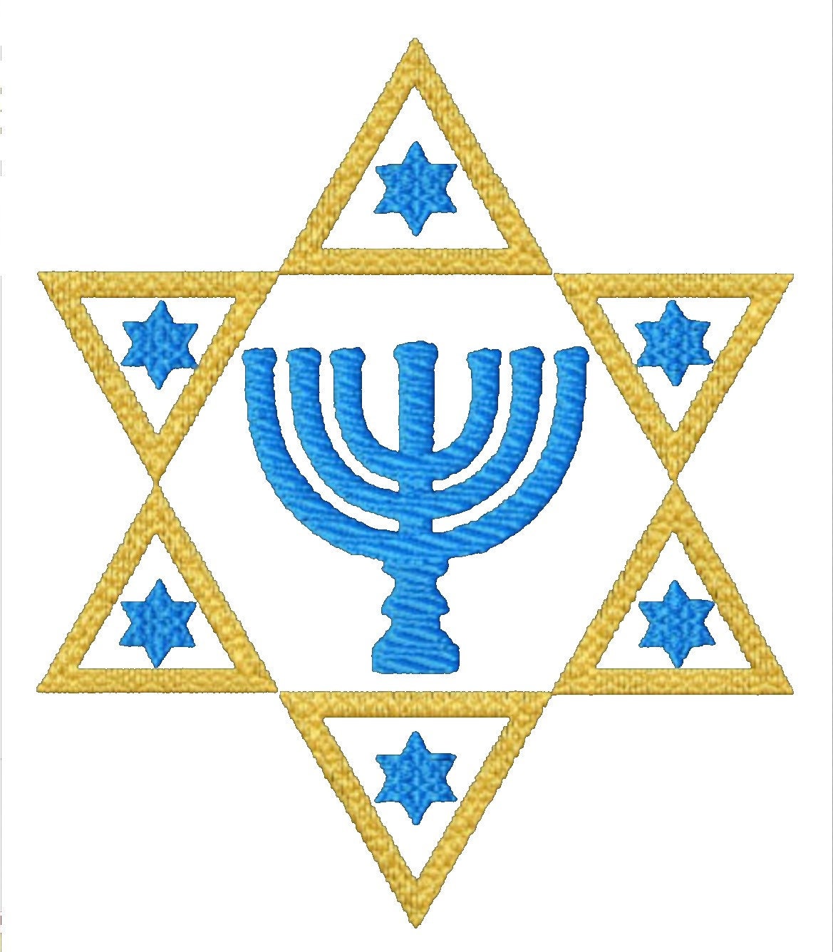 Embroidered Star of David Judaica Throw Pillow Cover. 18” x 18” Cotton pillow cover. Choice of 7 different Stars and 19 Pillow Colors