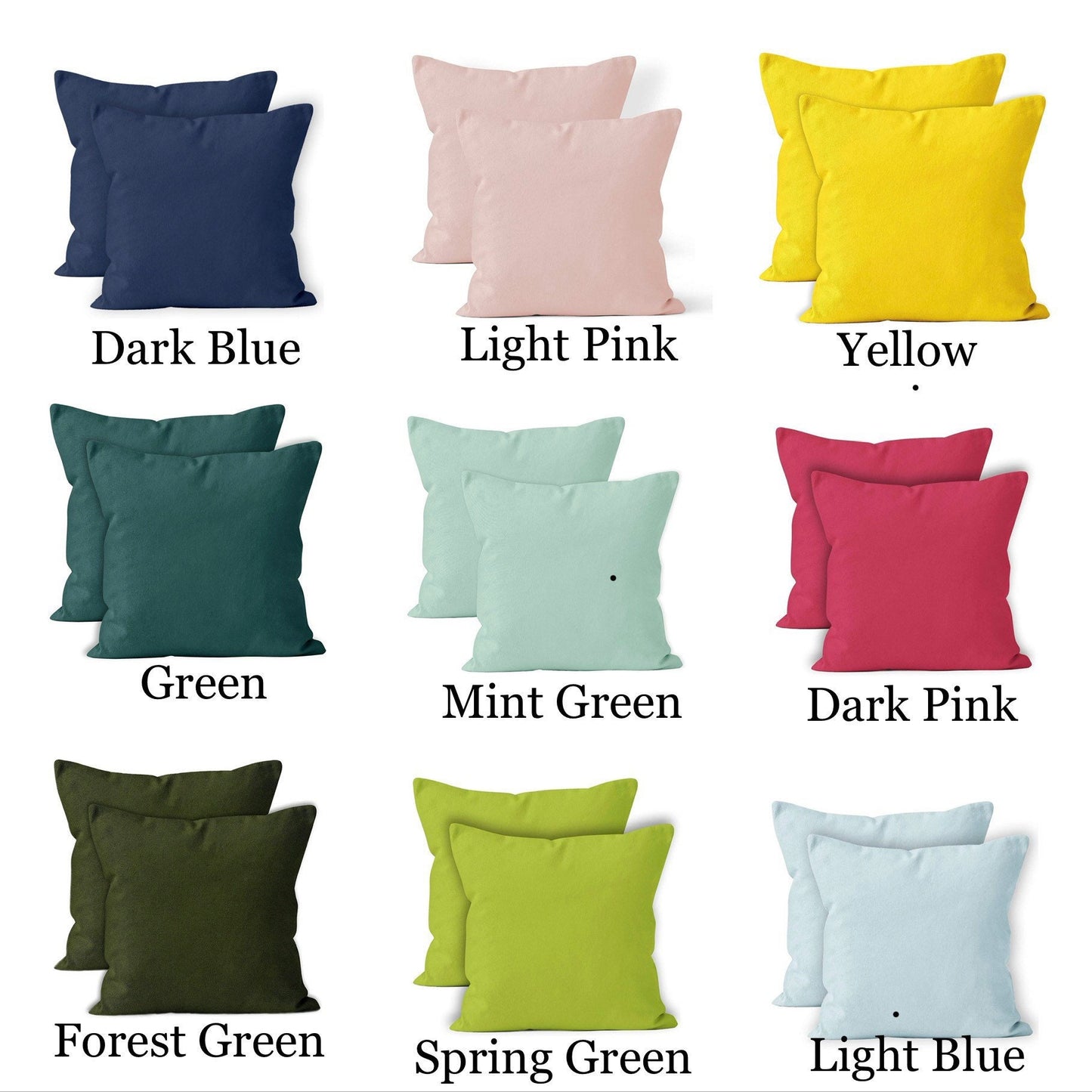 Embroidered Star of David Judaica Throw Pillow Cover. 18” x 18” Cotton pillow cover. Choice of 5 different Stars and 19 Pillow Colors