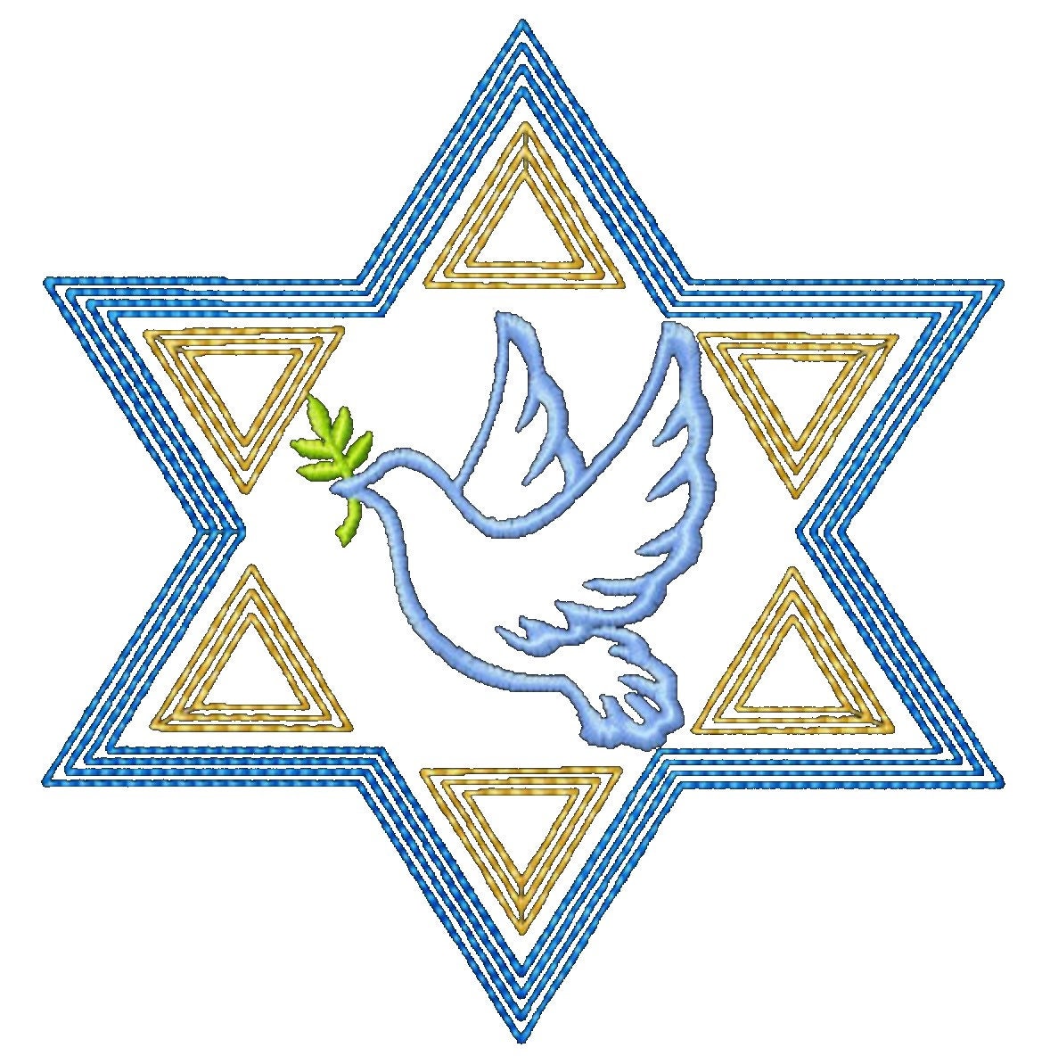 Embroidered Star of David Judaica Throw Pillow Cover. 18” x 18” Cotton pillow cover. Choice of 5 different Stars and 19 Pillow Colors