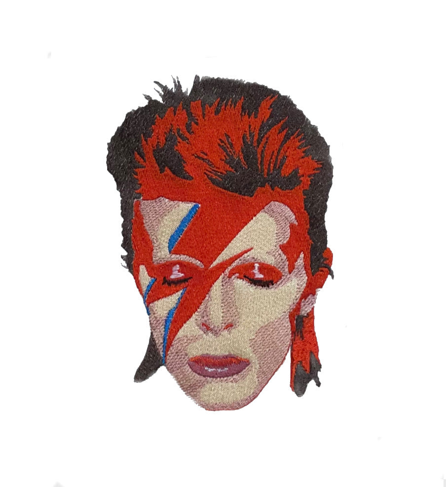 David Bowie / Aladdin Sane Embroidered Cotton Canvas Market Bag