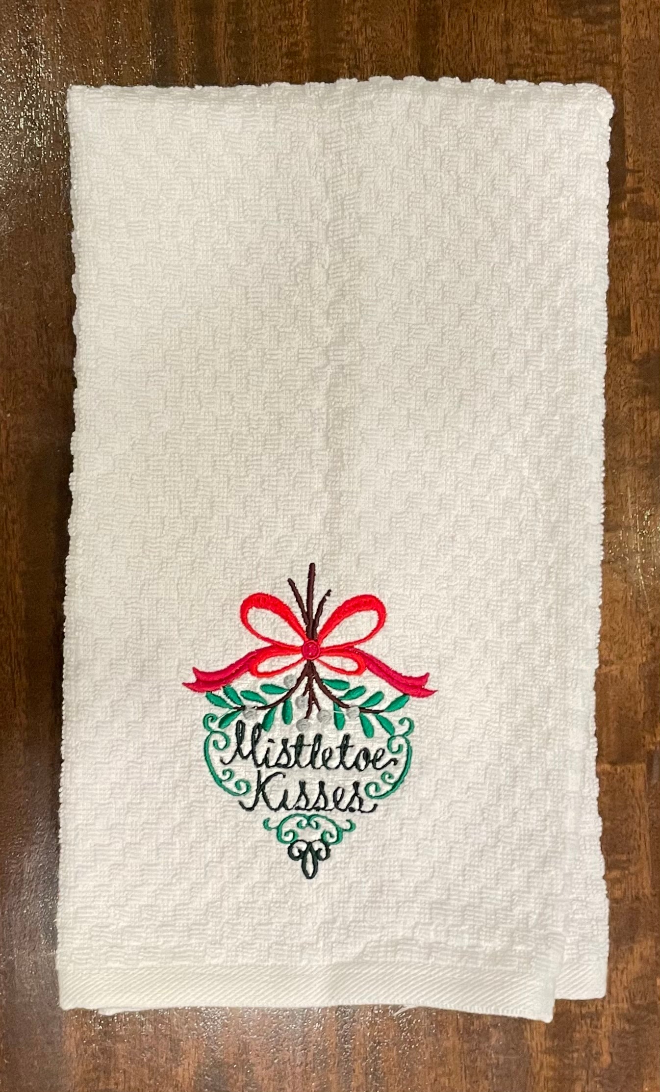 Embroidered Holiday Kitchen Towels