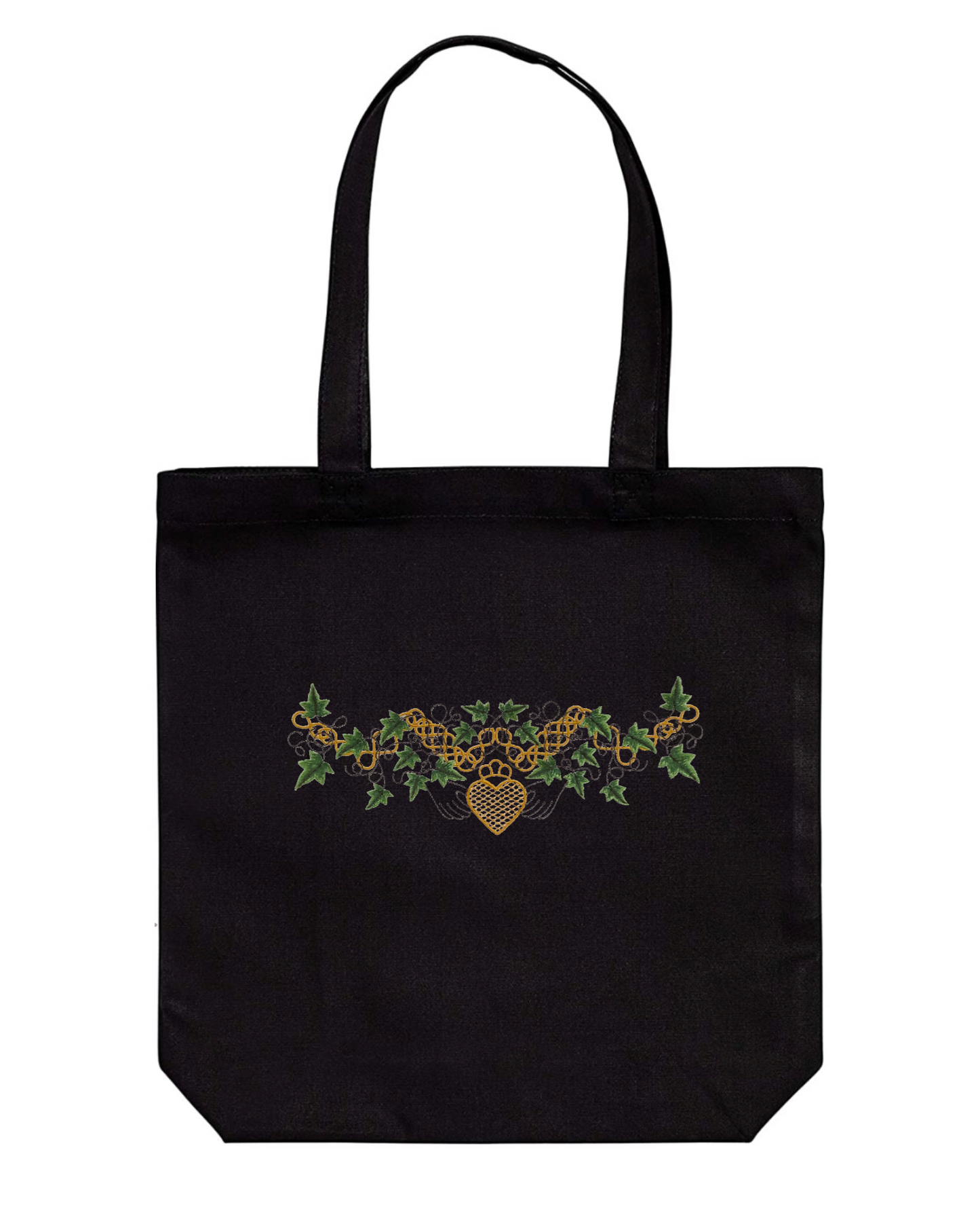 Claddagh Embroidered Cotton Canvas Market Bag. Choice of 5 different bags