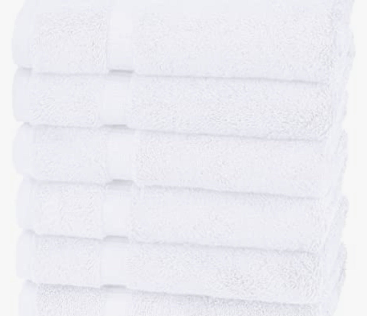 Monogram Guest Bath Hand Towel. Beautiful Monogram Letter With Scrolling