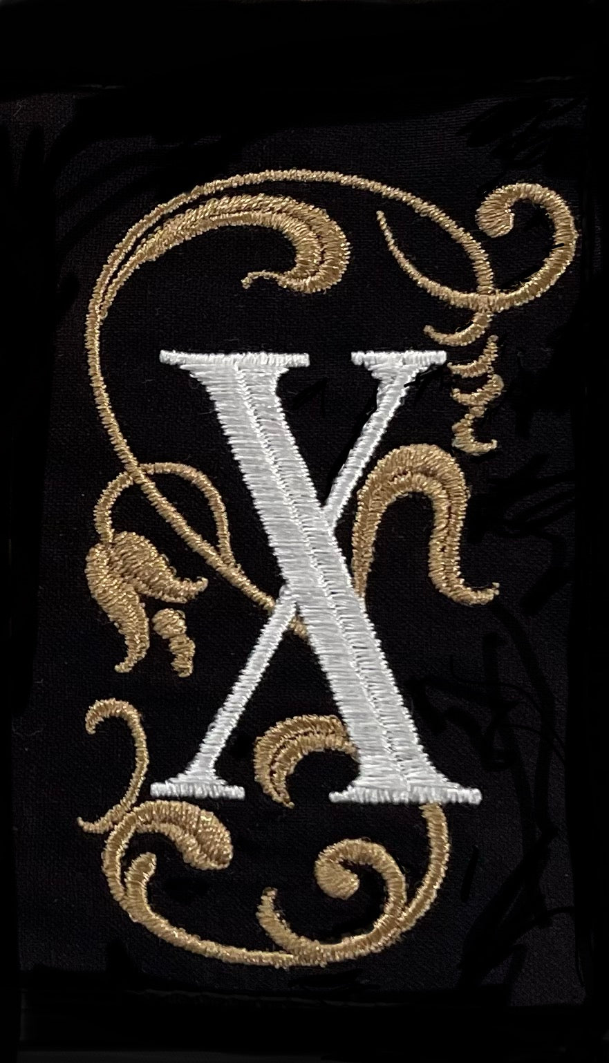Monogram Guest Bath Hand Towel. Beautiful Monogram Letter With Scrolling