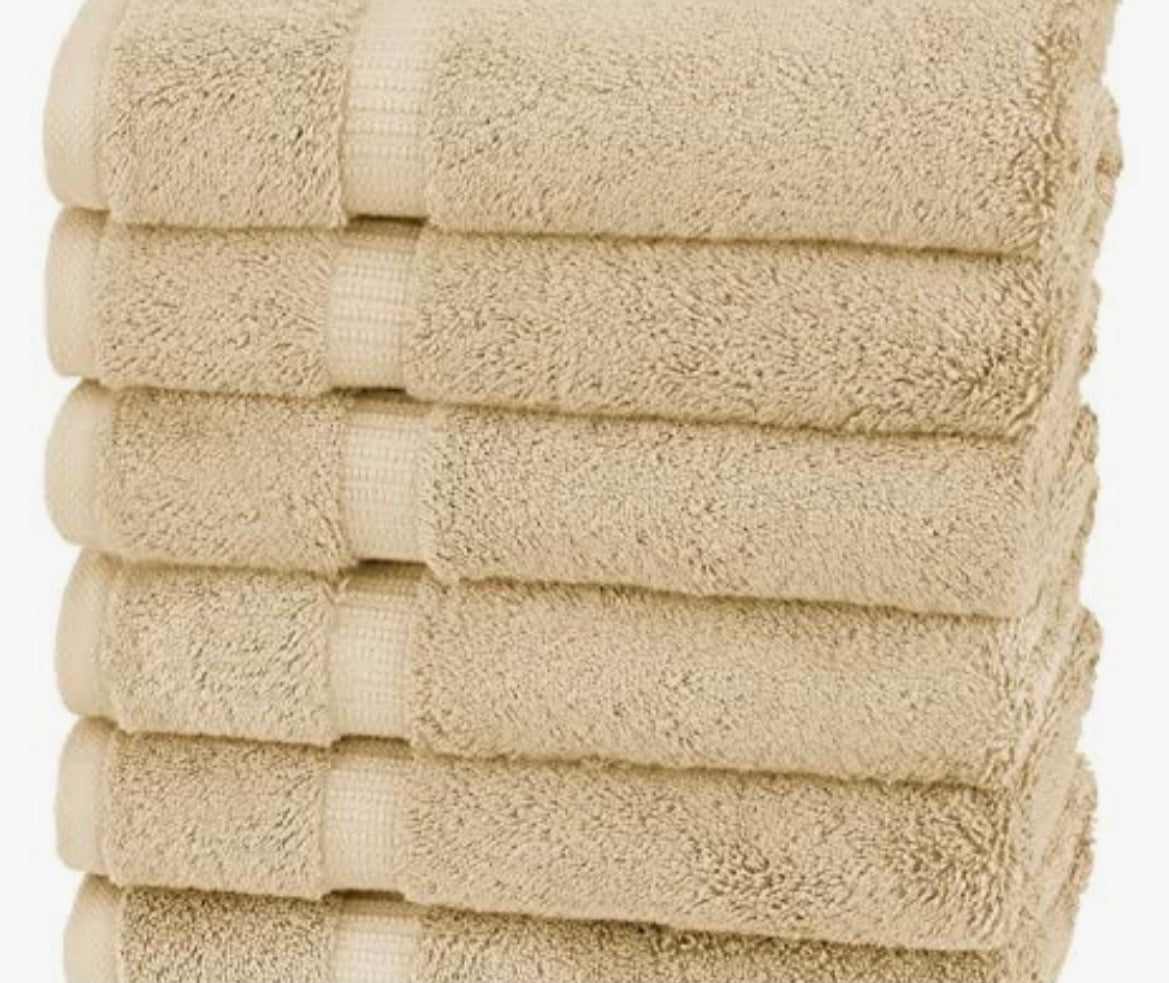 Monogram Guest Bath Hand Towel. Beautiful Monogram Letter With Scrolling