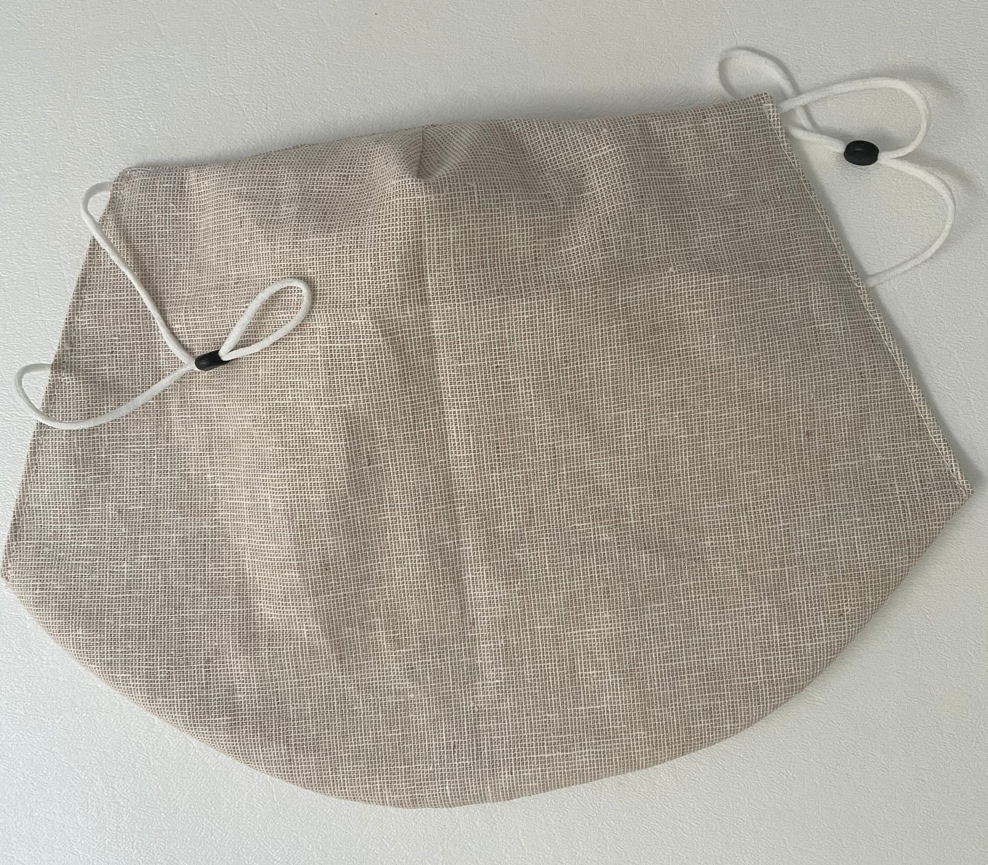 Linen Open Bottom Veil Mask, A cool, comfortable and breathable face mask. Washable. With sewn in filter. Made in USA