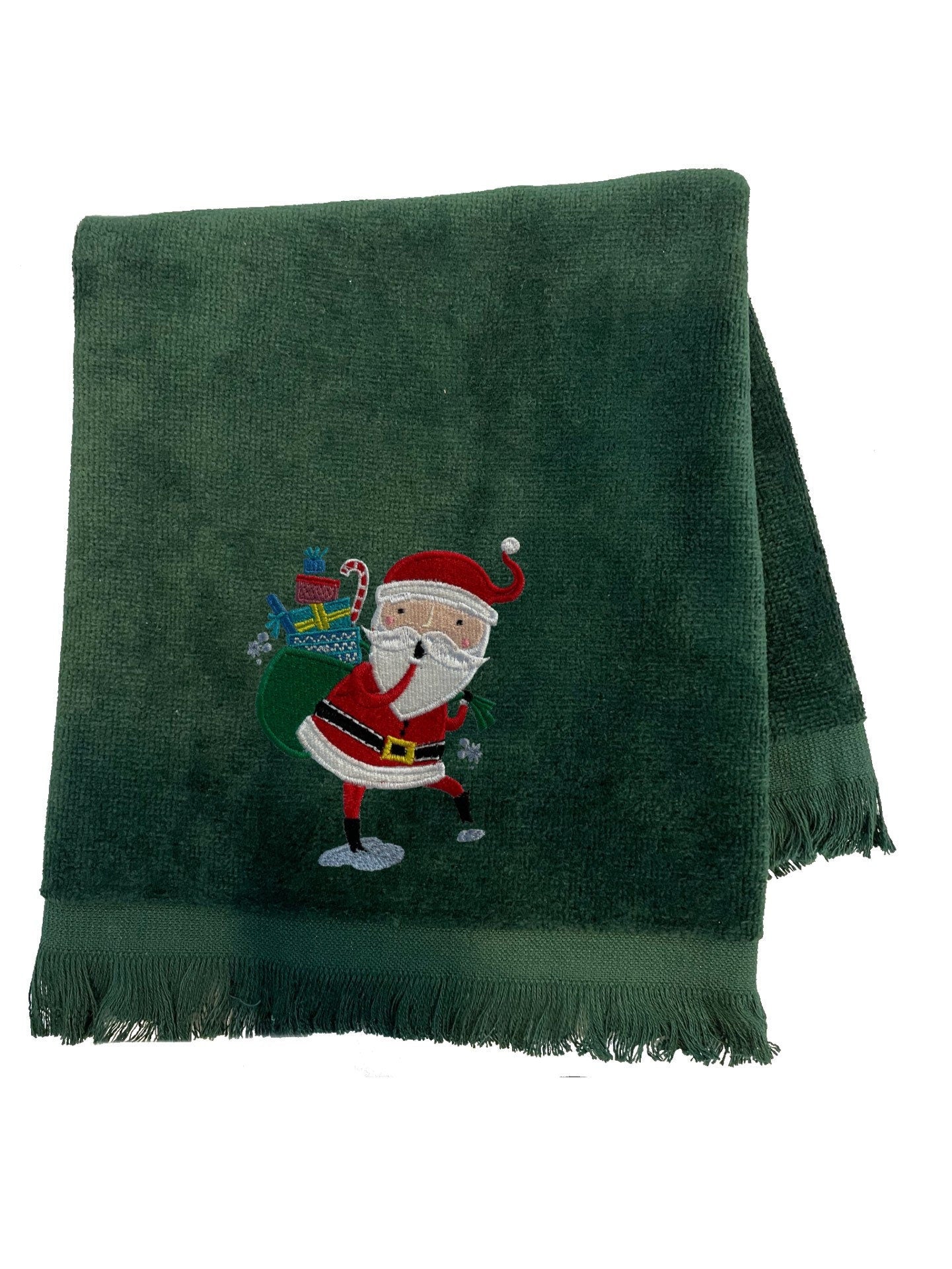 Green christmas best sale hand towels